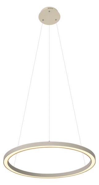 Designové závěsné svítidlo béžové 60cm včetně LED 3-stupňové stmívatelné - Girello