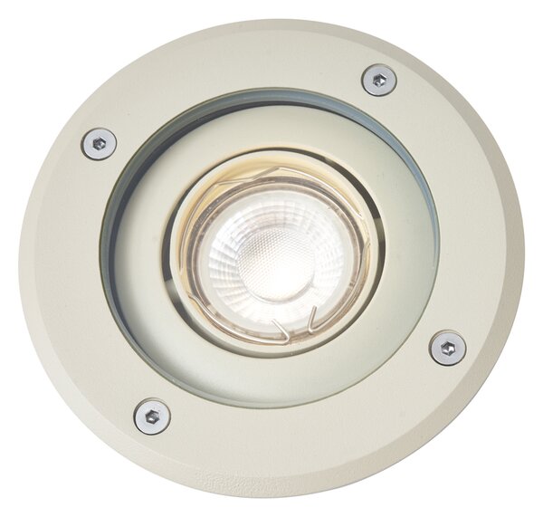 Moderní zemní bodové svítidlo béžové GU10 50mm nastavitelné IP65 - Delux