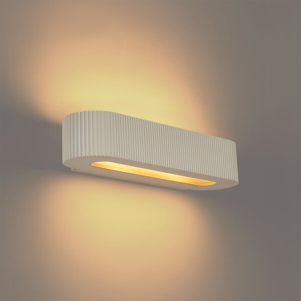 Skandinávské nástěnné svítidlo béžové UFO 2-světla - Plaster