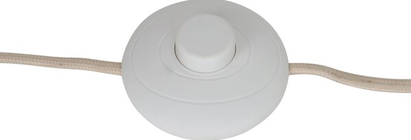 Retro stojací lampa béžová s matným sklem - Fedde