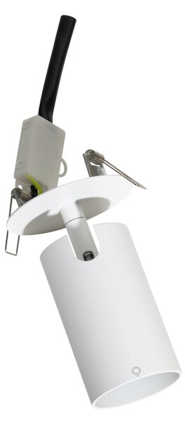 Sada 6 moderních zapuštěných bodových svítidel bílá GU10 50mm - Chels