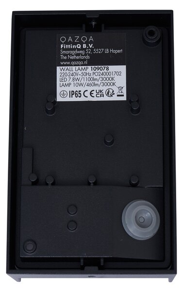 Moderní venkovní nástěnné svítidlo černé včetně LED IP65 - Packet