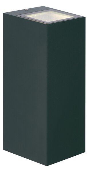 Moderní nástěnné svítidlo tmavě zelené 2-světla GU10 70mm IP54 - Baleno