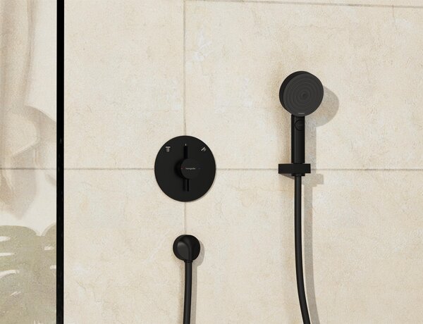 Hansgrohe DuoTurn S vanová baterie pod omítku černá 75418670