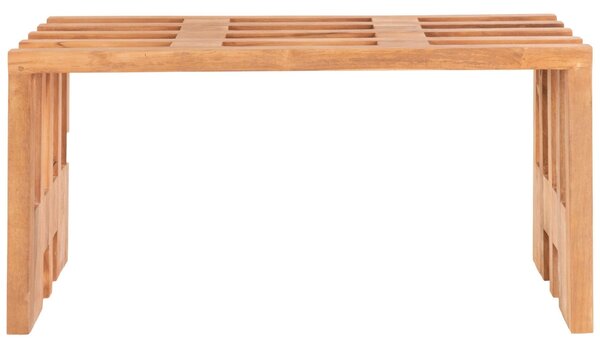 Nordic Living Teaková zahradní lavice Benta 90 cm