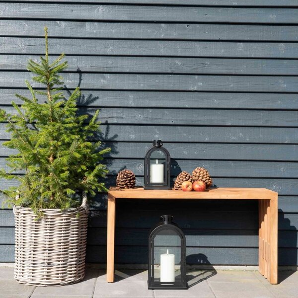 Nordic Living Teaková zahradní lavice Benta 90 cm
