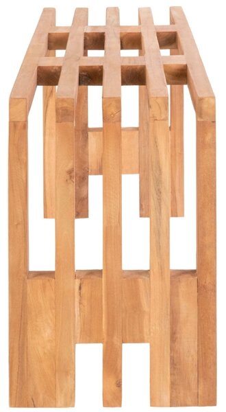 Nordic Living Teaková zahradní lavice Benta 90 cm