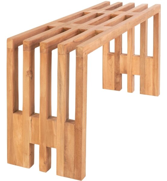 Nordic Living Teaková zahradní lavice Benta 90 cm