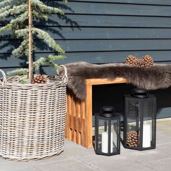 Nordic Living Teaková zahradní lavice Benta 90 cm