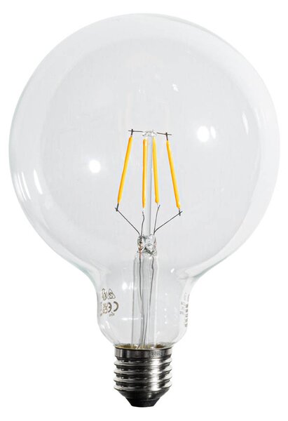 Sada 5 ks Stmívatelná LED žárovka E27 se spirálovým vláknem G125 5W 450lm 2200K