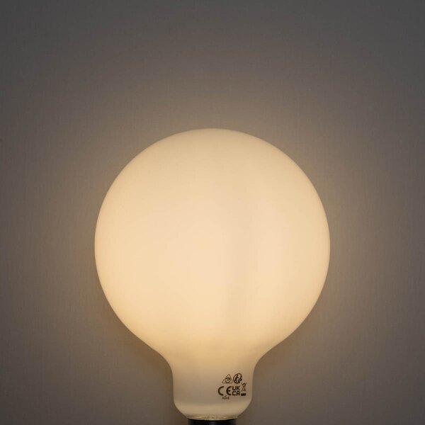 Sada 5 ks Stmívatelná LED žárovka E27 se 3 stupni stmívání, opálové sklo G125, 4W, 450lm, 3000K