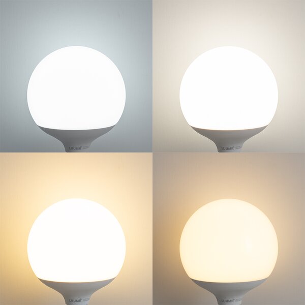 Chytrá LED žárovka E27 G120 matná RGBW 9W 806 lm 2700-6500K