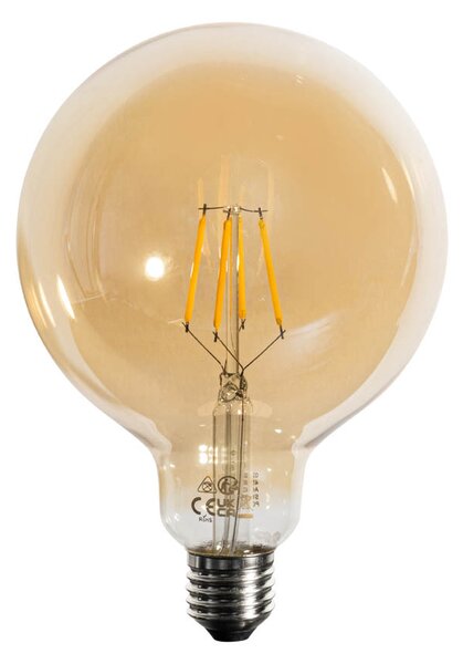 Sada 5 ks LED žárovka E27 3stupňové stmívání zlatá G125 4W 450lm 2700K