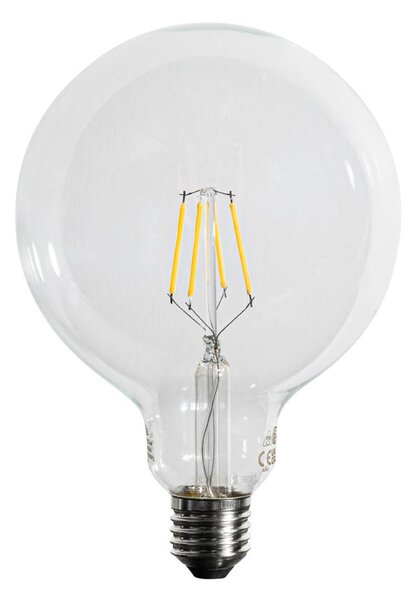 Sada 5 ks LED žárovka E27 s třemi stupni stmívání, spirálovým vláknem G125, 4 W, 450 lm, 3000 K