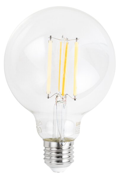 Chytrá stmívatelná LED žárovka E27 G95 čirá 7W 806 lm 2700-6500K Zigbee
