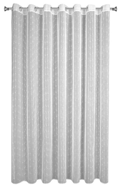 ZÁCLONA NA KROUŽCÍCH BECKY 350X250 CM BÍLÁ