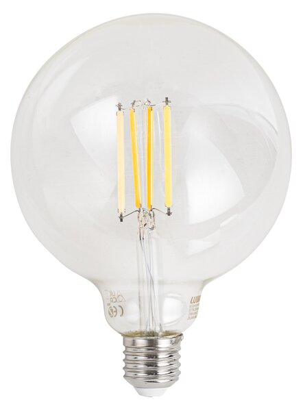 E27 Stmívatelná LED žárovka G125 čirá 7W 806 lm 2700-6500K Zigbee