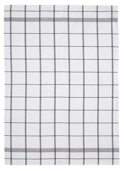 Sodahl, Kuchyňská utěrka 50x70 Minimal White | Bílý, černý