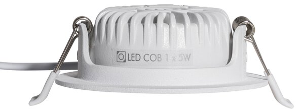 Set van 6 moderne inbouwspots wit 8,2cm incl. LED IP54 ultra slim - Pupil
