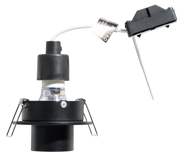 Moderní vestavné bodové svítidlo černé GU10 35mm kulaté otočné - Installa