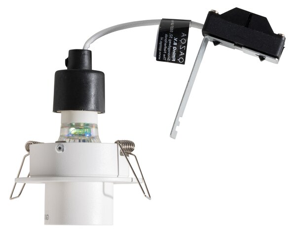 Sada 6 zapuštěných bodových svítidel bílá GU10 35mm kulatá naklápěcí - Installa