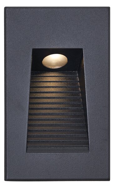 Moderní zapuštěné nástěnné svítidlo černé 7cm vč. LED IP65 - Trem
