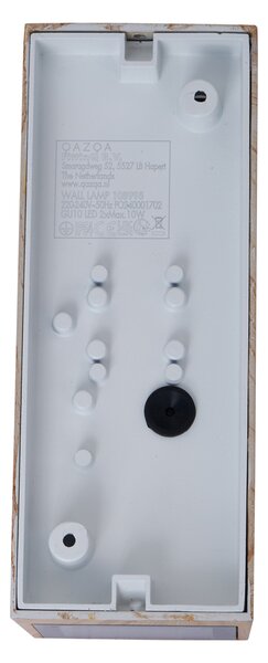 Skandinávská nástěnná lampa dřevo 2-světla GU10 70mm IP54 - Baleno