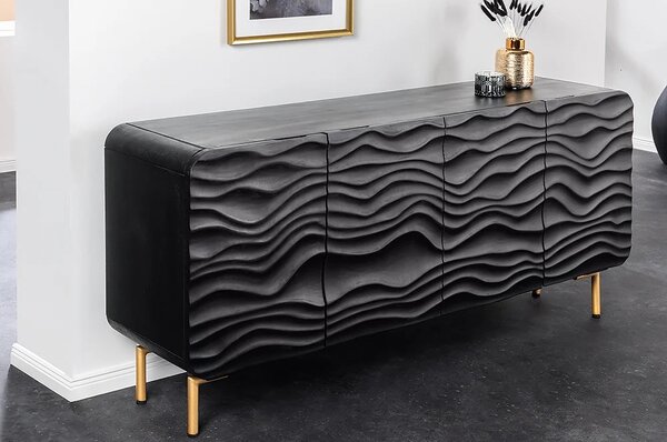 Massive home | Luxusní komoda Black lagoon mango 160cm