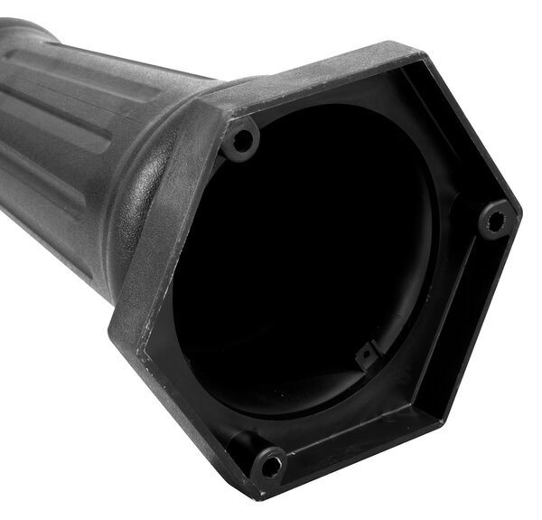 Klasické venkovní sloupkové svítidlo černé 217 cm IP44 - New Haven Hammered