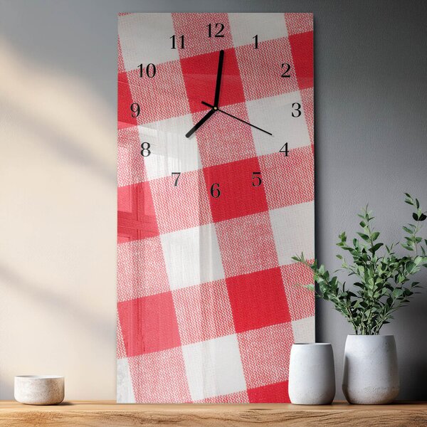 Skleněné hodiny vertikální Ubrus zsppc-30x60-00179609