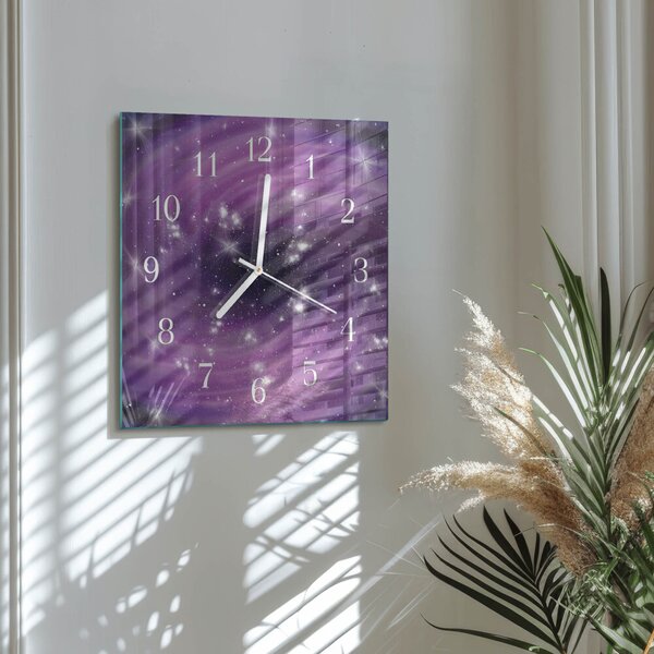 Skleněné hodiny Abstrakce zskb-30x30-00083618