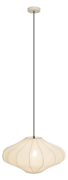 Japandi závěsné svítidlo béžové s látkovým stínidlem 50cm - Plu