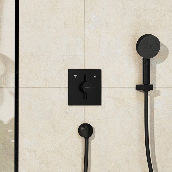 Hansgrohe DuoTurn E vanová baterie pod omítku černá 75417670
