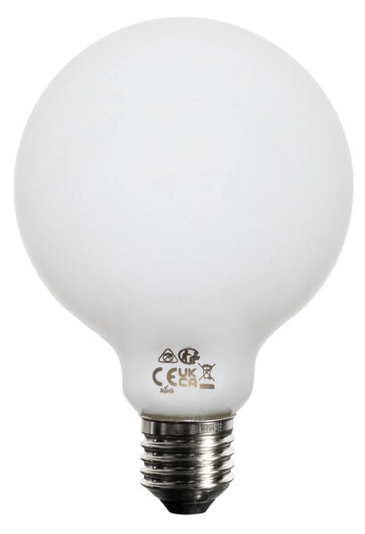 Sada 5 ks Stmívatelná LED žárovka E27 opál G95 5W 450lm 2200K