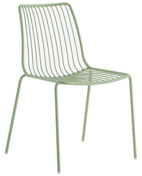 Pedrali Zelená kovová zahradní židle Nolita 3651
