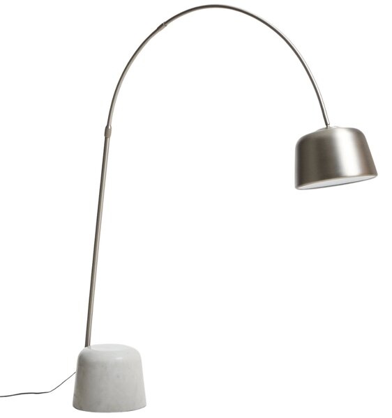 Kave Home Stříbrno - bílá stojací lampa Arnolia 196 cm