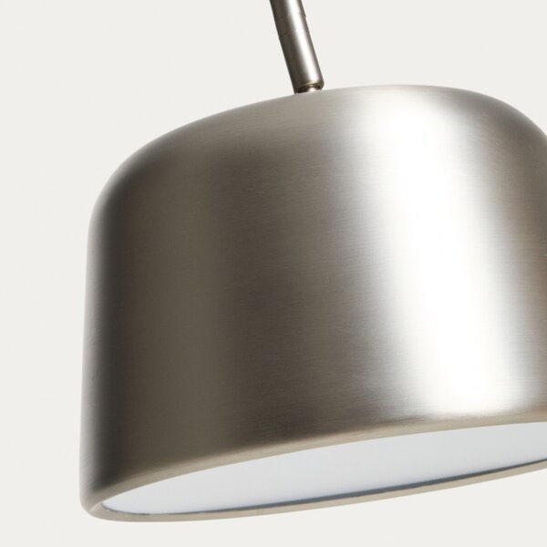 Kave Home Stříbrno - bílá stojací lampa Arnolia 196 cm