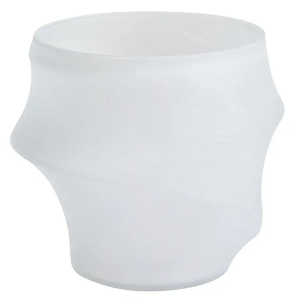 Kave Home Bílá skleněná váza Neluo 32 cm