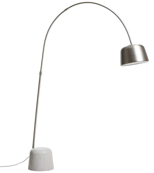 Kave Home Stříbrno - bílá stojací lampa Arnolia 196 cm