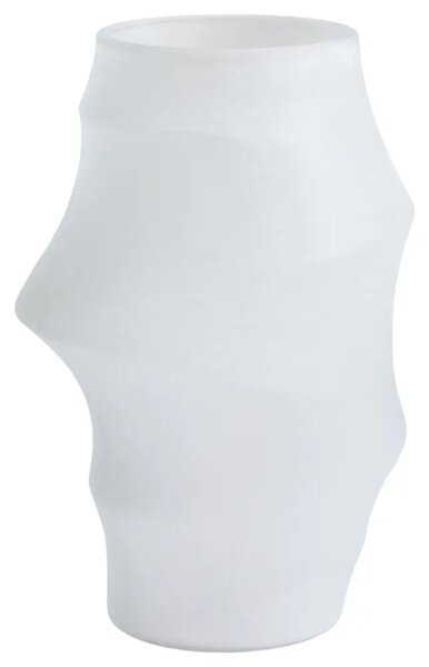 Kave Home Bílá skleněná váza Neluo 49 cm