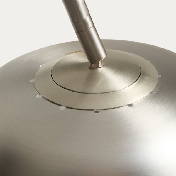 Kave Home Stříbrno - černá stojací lampa Arnolia 196 cm