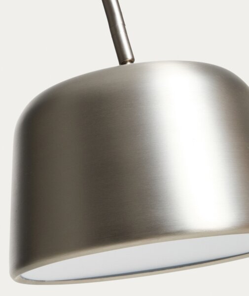 Kave Home Stříbrno - černá stojací lampa Arnolia 196 cm