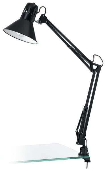 Eglo 90873 FIRMO - Pracovní stolní lampička černá (Naklápěcí stolní lampa na pracovní stůl )