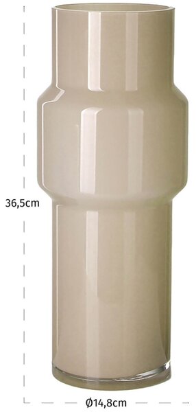Richmond Béžová skleněná váza Torra 37 cm