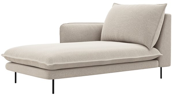 -25 % Dny MOMENTI– Cosmopolitan Design Světle béžová čalouněná lenoška Vienna 170 cm, levá