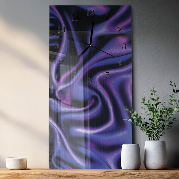 Skleněné hodiny vertikální Samet zsppc-30x60-00175979