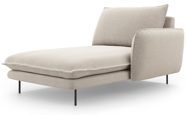 -25 % Dny MOMENTI– Cosmopolitan Design Světle béžová čalouněná lenoška Vienna 170 cm, pravá