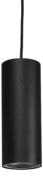 Designové závěsné svítidlo černé vč. 1-fázového kolejnicového adaptéru - Slimline Tubo