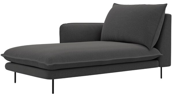 -25 % Dny MOMENTI– Cosmopolitan Design Tmavě šedá čalouněná lenoška Vienna 170 cm, levá