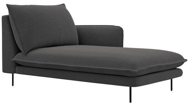 -25 % Dny MOMENTI– Cosmopolitan Design Tmavě šedá čalouněná lenoška Vienna 170 cm, pravá